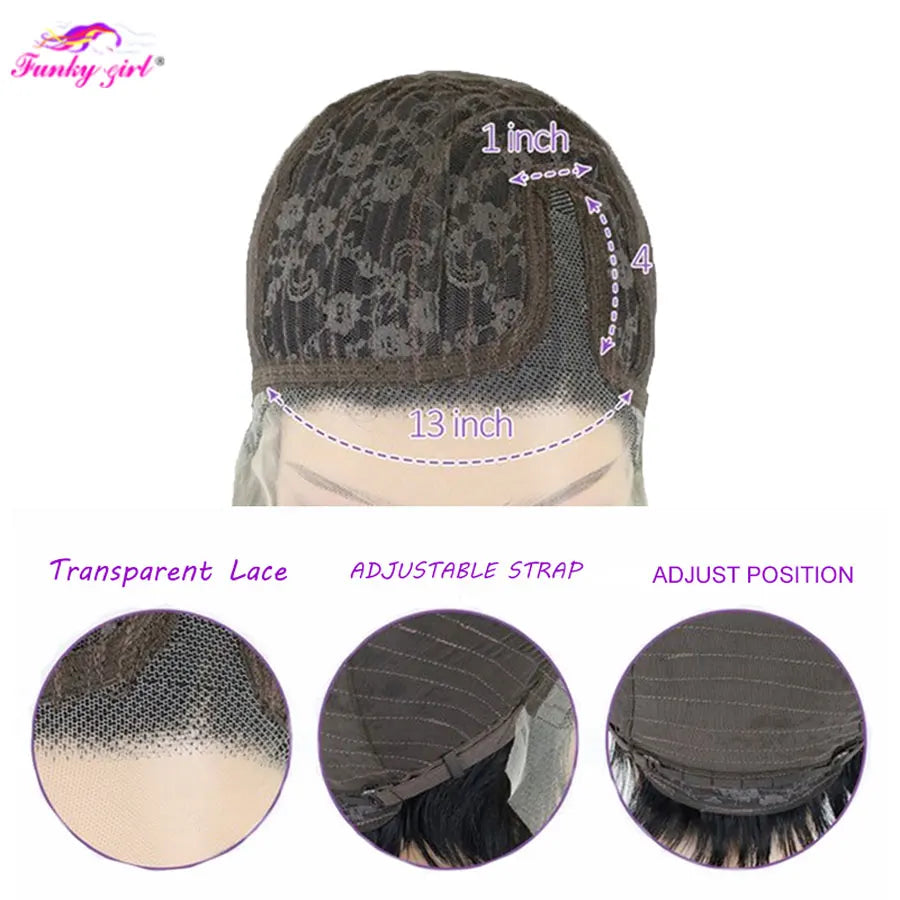 Short SENSE Short Bob Wigs Pixie Cut Remy Hair Brazilian Straight Human Hair Transparent T Lace Part Pre Plucked Bob Wigs For Black Women