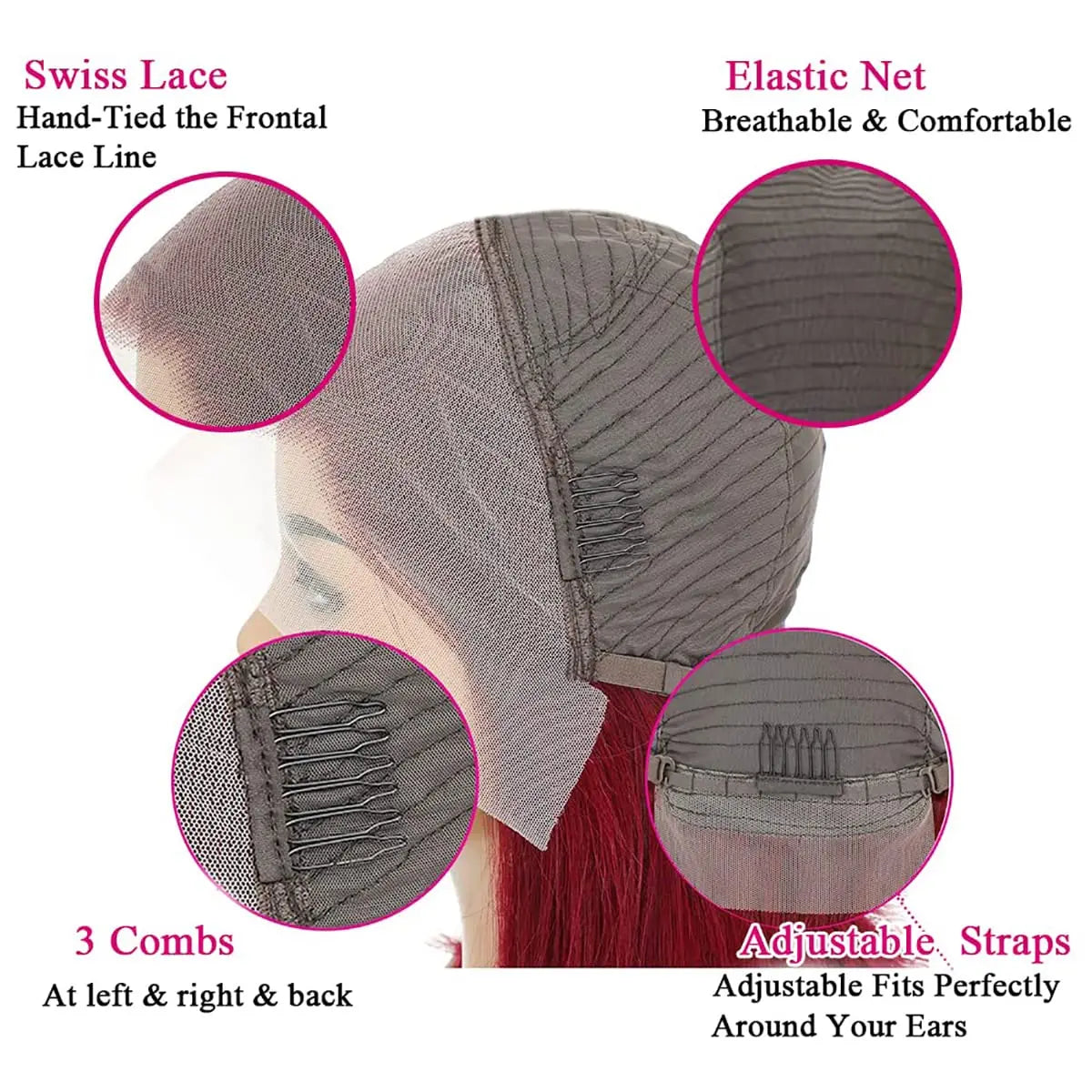 Short SENSE 99J Burgundy bob wigs 13x4 Lace Front wigs human hair 150% Pre Plucked Straight short bob human Hair Wigs For Black Women