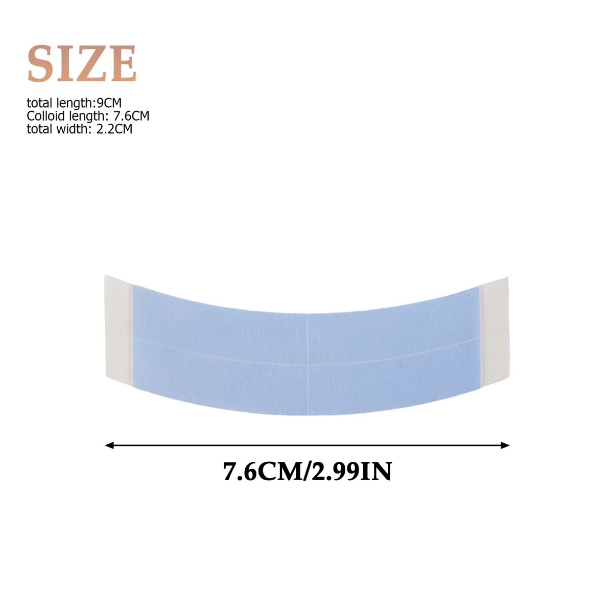 ACCESSORIES 36Pc/Lot Blue Fixed Double Tape Wig Adhesive Extended Hair Tape Waterproof for Toupee Lace Wig Film with Slitting Line