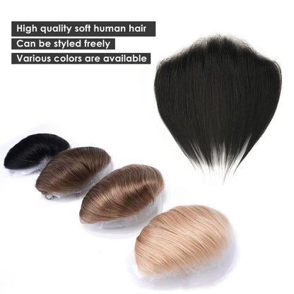 MEN'S SENSE BEAUTY Front Men Toupee Man Wig Natural Hairline 100% Human Hair Frontal Male Wig Full Skin Hair Pieces Hairpiece Free Shipping Zakya