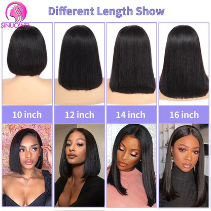 Short SENSE Short V Part Bob Wigs for Women Straight Short Human Hair Wigs No Glue U Part Wig Brazilian Short Bob Wigs Human Hair