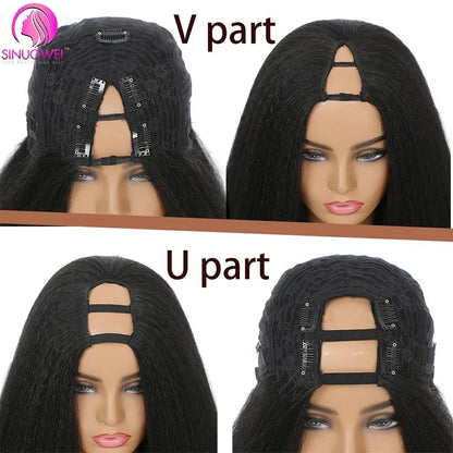 Short SENSE Short V Part Bob Wigs for Women Straight Short Human Hair Wigs No Glue U Part Wig Brazilian Short Bob Wigs Human Hair