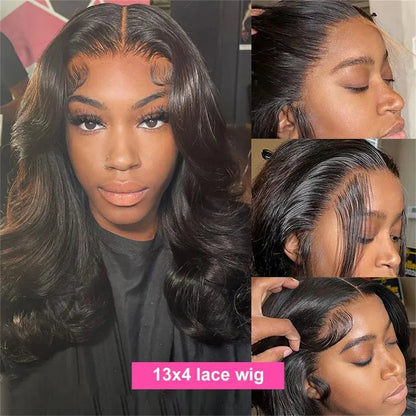 Lace wigs Body Wave Short Bob Wig Human Hair 100% for Black Women 13x4 Lace Front 180 Density Pre Plucked Brazilian Natural Weave Wig