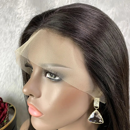 Lace wigs HD Lace Frontal Wig Straight Bob Human Hair Wigs 13x4x4 Transparent Lace Front Wigs Unprocessed Straight Weave 100% Human Hair