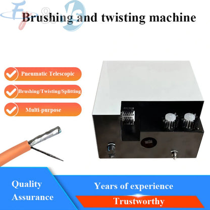 Automatic Wire Brushing Twisting Machine Shielded Wire Braided Wire Stranding Machine for Cable Harness Processing
