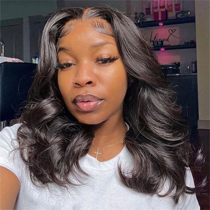 Lace wigs Body Wave Short Bob Wig Human Hair 100% for Black Women 13x4 Lace Front 180 Density Pre Plucked Brazilian Natural Weave Wig