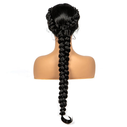 Braids SENSE Handmade Twist Braided Wigs Synthetic Lace Front Knotelss Braided Lace Wigs Natural Braidis Wigs with Baby Hair for Black Women