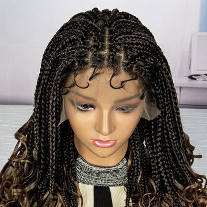 Braids SENSE Box Braided Wigs Lace Front Synthetic Braids Wigs Syntehtic Hair for Women Lace Front Box Braided Wigs