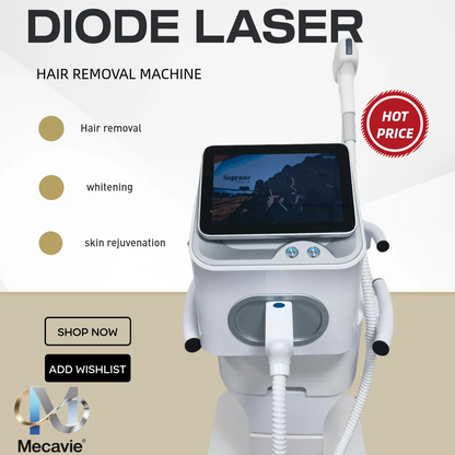 Sale 2026 4000W Soprano Diode Ice Titanium Laser Hair Removal Machine with 4 Wavelengths Alexandrite Hair Removal Device