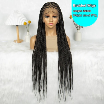 Braids SENSE KIMA Synthetic Full Lace Wigs Cornrow Braided Wigs Box Braids 36 inches long Braiding Wigs for Black Women